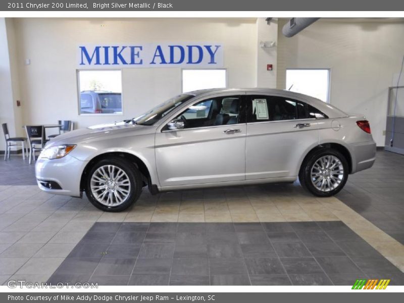 Bright Silver Metallic / Black 2011 Chrysler 200 Limited