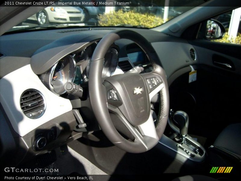 Imperial Blue Metallic / Medium Titanium 2011 Chevrolet Cruze LT/RS