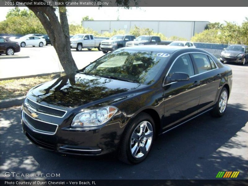 Black Granite Metallic / Ebony 2011 Chevrolet Malibu LT
