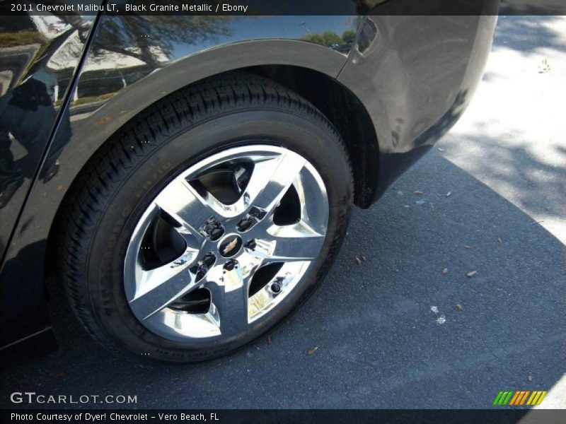 Black Granite Metallic / Ebony 2011 Chevrolet Malibu LT
