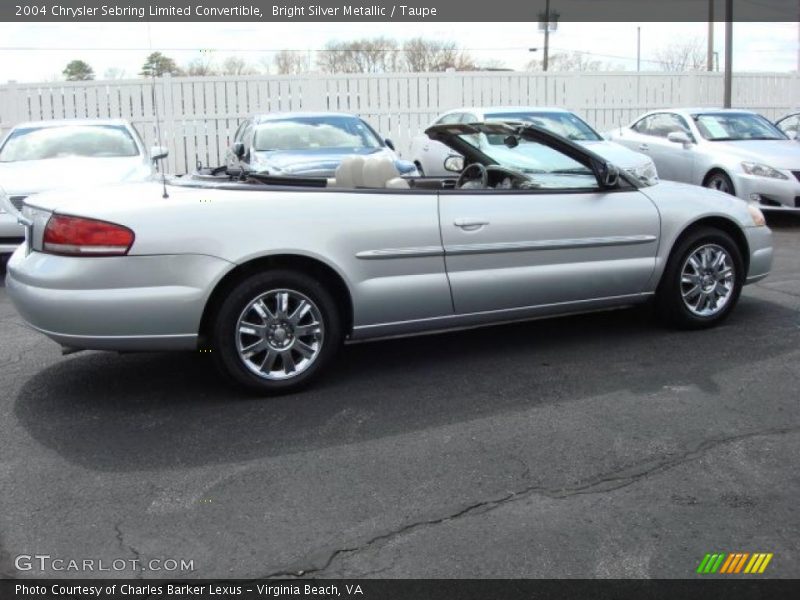 Bright Silver Metallic / Taupe 2004 Chrysler Sebring Limited Convertible