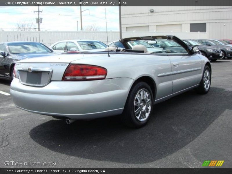 Bright Silver Metallic / Taupe 2004 Chrysler Sebring Limited Convertible