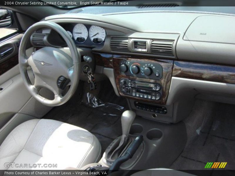 Bright Silver Metallic / Taupe 2004 Chrysler Sebring Limited Convertible
