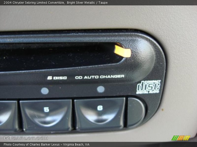 Bright Silver Metallic / Taupe 2004 Chrysler Sebring Limited Convertible