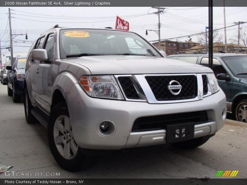 Silver Lightning / Graphite 2008 Nissan Pathfinder SE 4x4