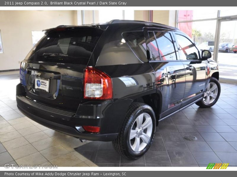 Brilliant Black Crystal Pearl / Dark Slate Gray 2011 Jeep Compass 2.0