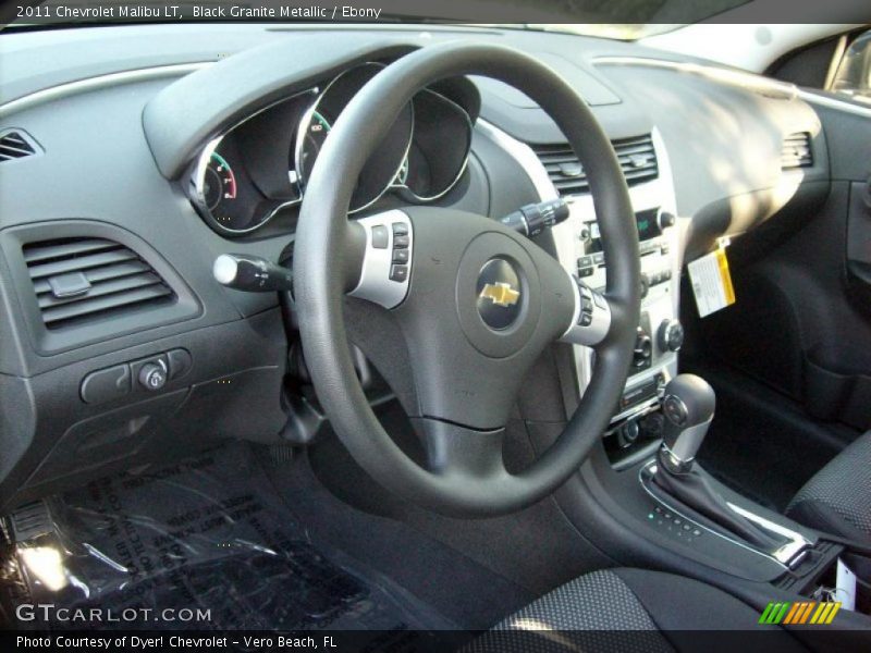 Black Granite Metallic / Ebony 2011 Chevrolet Malibu LT