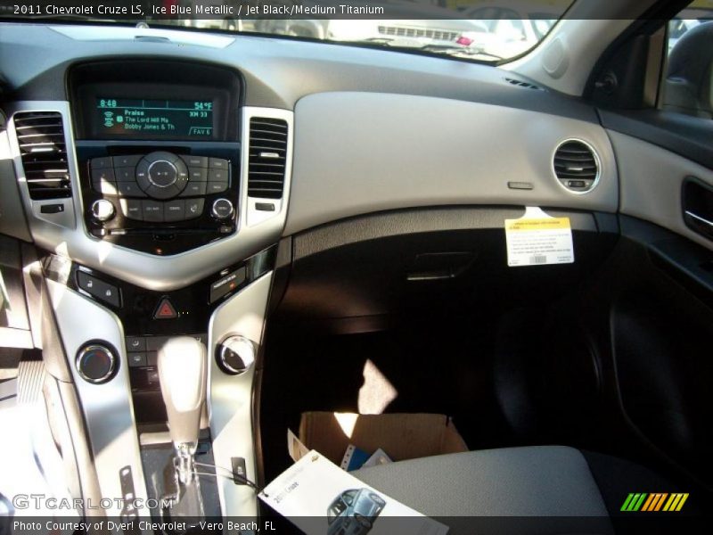 Ice Blue Metallic / Jet Black/Medium Titanium 2011 Chevrolet Cruze LS