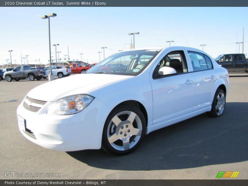Summit White / Ebony 2010 Chevrolet Cobalt LT Sedan