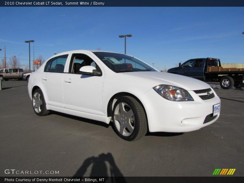 Summit White / Ebony 2010 Chevrolet Cobalt LT Sedan