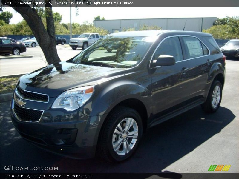 Cyber Gray Metallic / Light Titanium/Jet Black 2011 Chevrolet Equinox LS