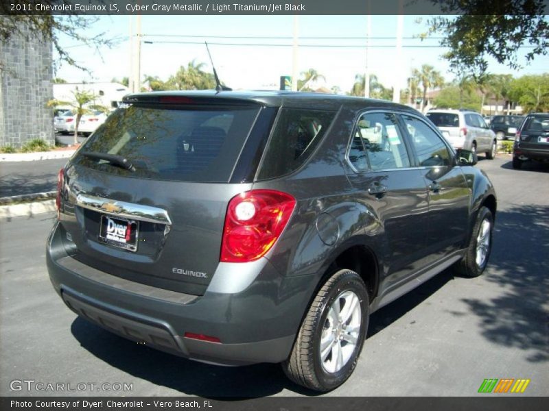 Cyber Gray Metallic / Light Titanium/Jet Black 2011 Chevrolet Equinox LS