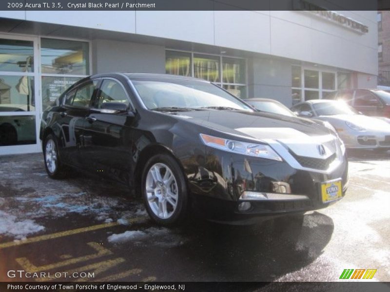 Crystal Black Pearl / Parchment 2009 Acura TL 3.5