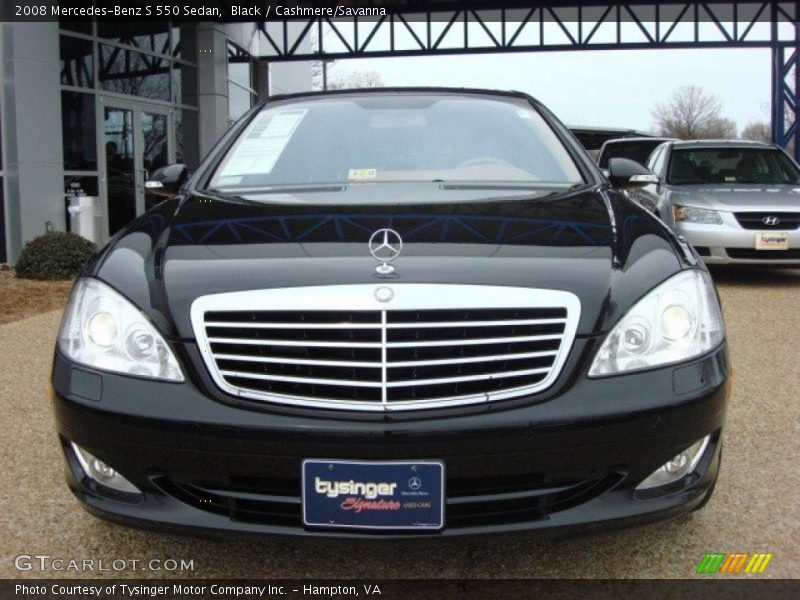 Black / Cashmere/Savanna 2008 Mercedes-Benz S 550 Sedan