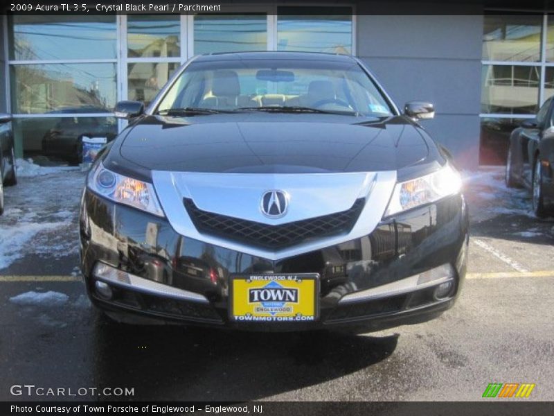 Crystal Black Pearl / Parchment 2009 Acura TL 3.5