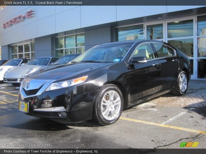 Crystal Black Pearl / Parchment 2009 Acura TL 3.5