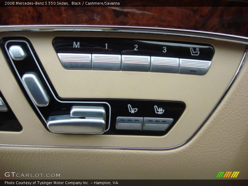 Black / Cashmere/Savanna 2008 Mercedes-Benz S 550 Sedan