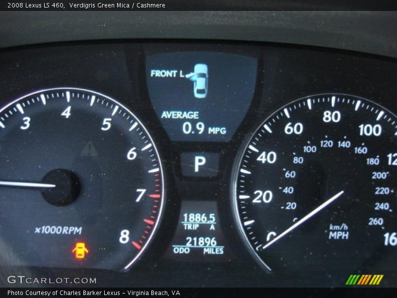 Verdigris Green Mica / Cashmere 2008 Lexus LS 460
