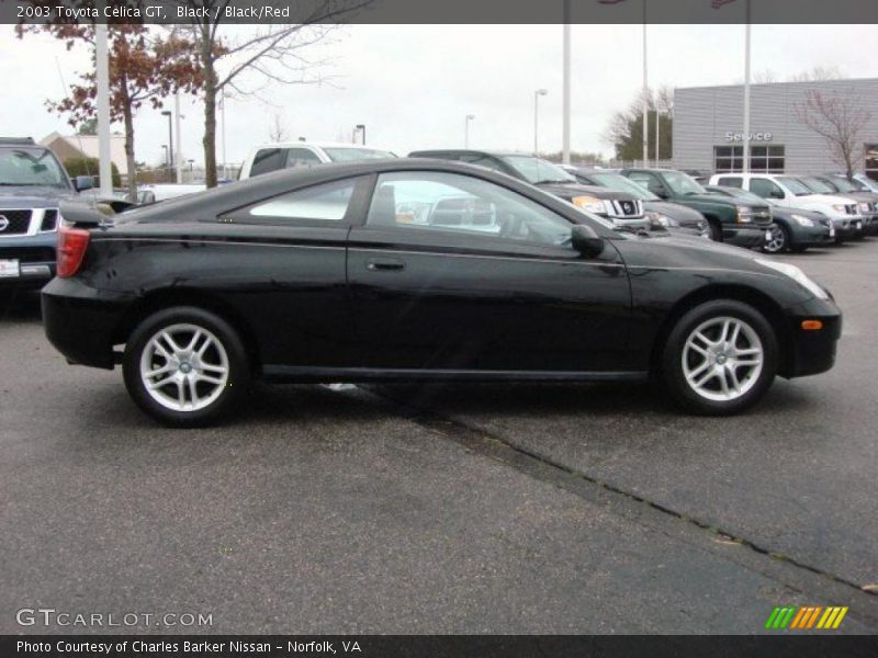 Black / Black/Red 2003 Toyota Celica GT