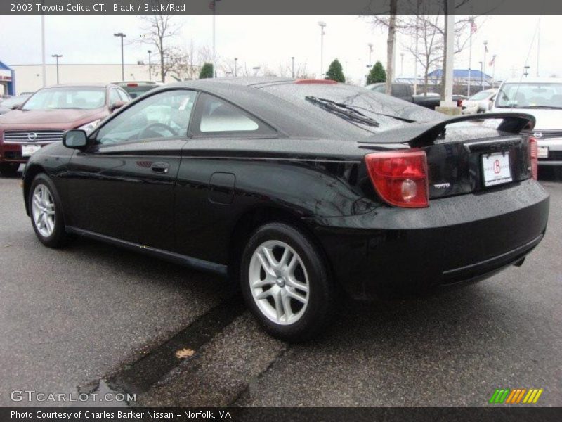 Black / Black/Red 2003 Toyota Celica GT