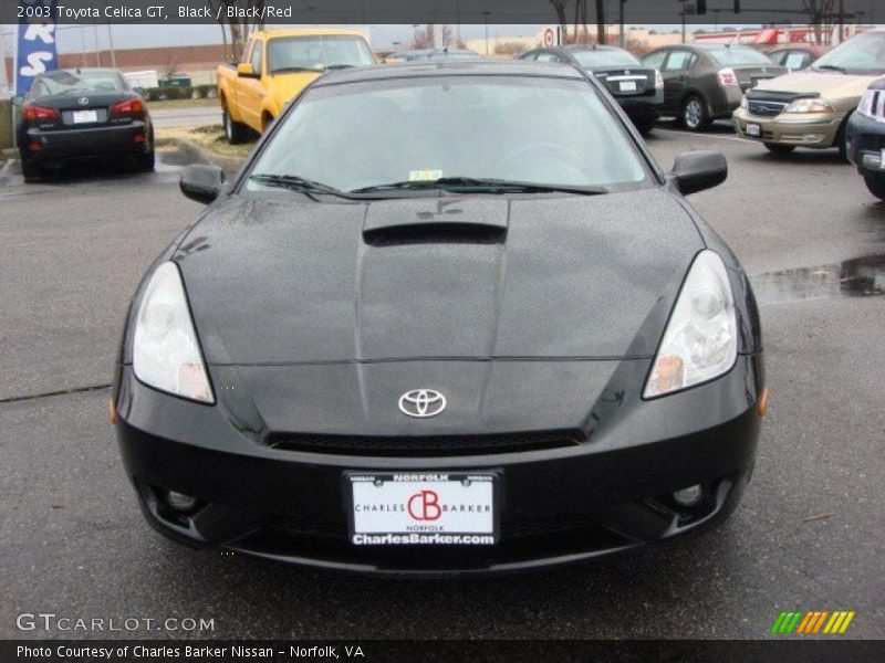 Black / Black/Red 2003 Toyota Celica GT