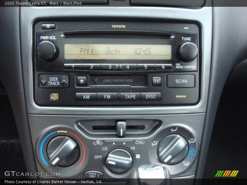 Controls of 2003 Celica GT