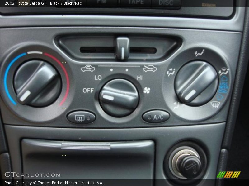 Controls of 2003 Celica GT