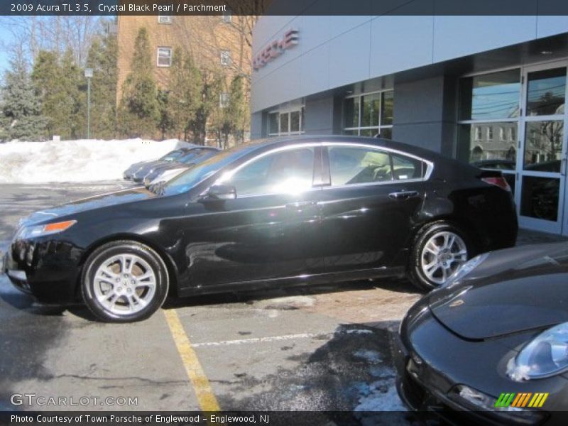 Crystal Black Pearl / Parchment 2009 Acura TL 3.5