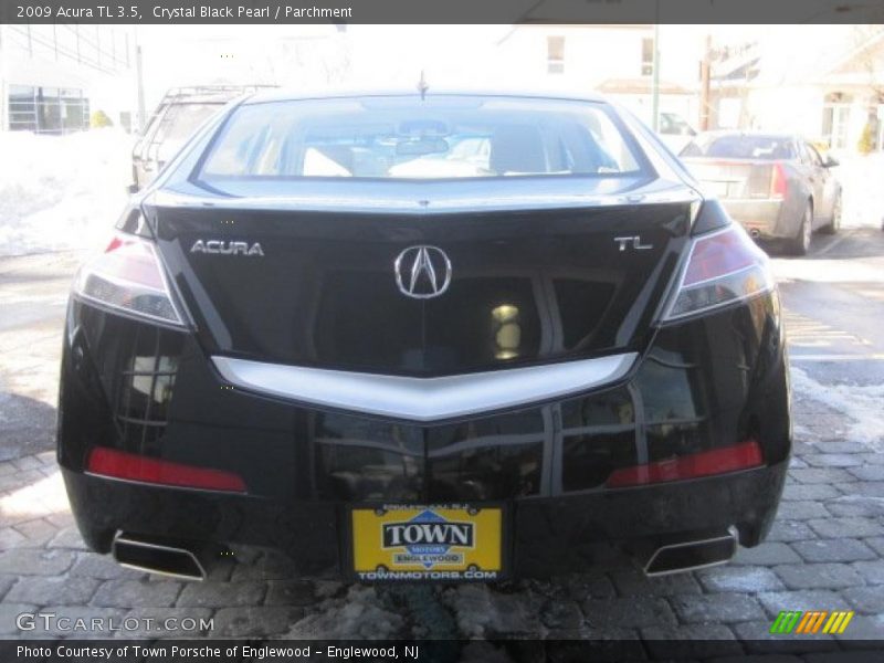 Crystal Black Pearl / Parchment 2009 Acura TL 3.5