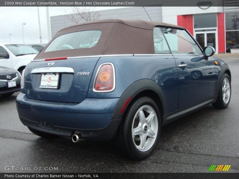 Horizon Blue / Hot Chocolate Leather/Cloth 2009 Mini Cooper Convertible