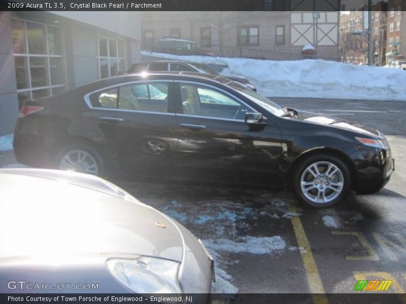 Crystal Black Pearl / Parchment 2009 Acura TL 3.5