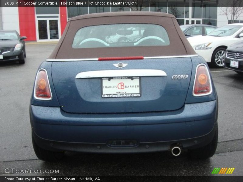 Horizon Blue / Hot Chocolate Leather/Cloth 2009 Mini Cooper Convertible