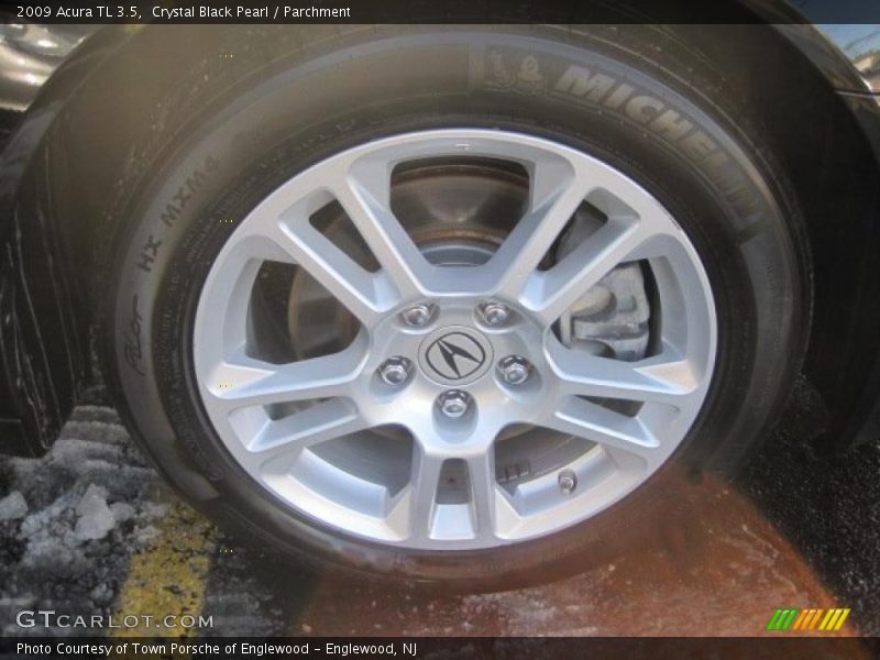 Crystal Black Pearl / Parchment 2009 Acura TL 3.5