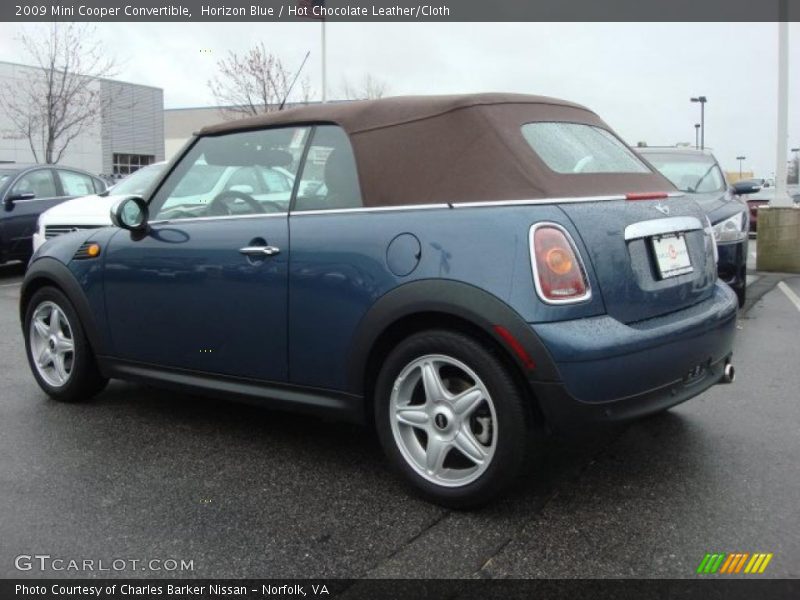 Horizon Blue / Hot Chocolate Leather/Cloth 2009 Mini Cooper Convertible
