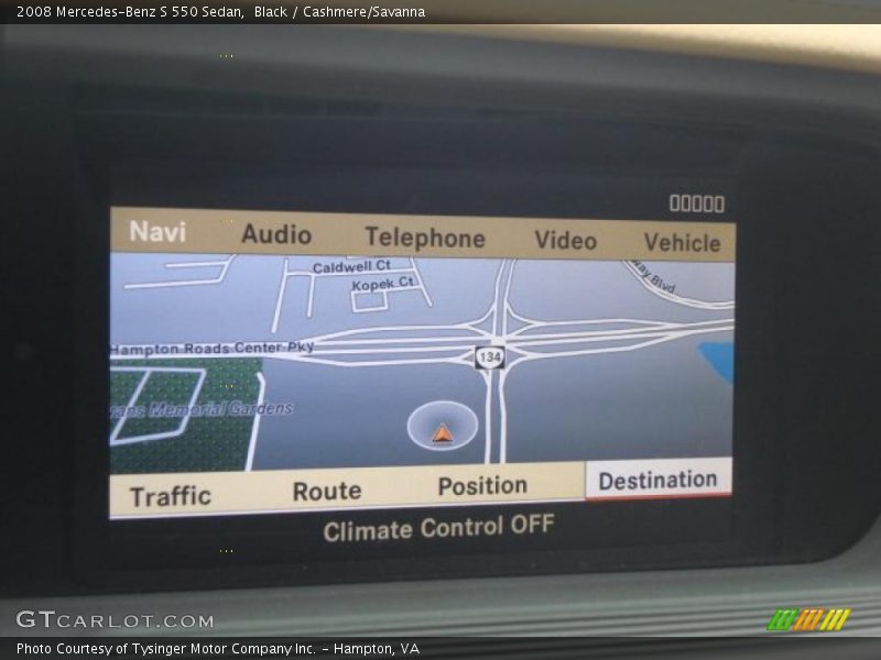 Black / Cashmere/Savanna 2008 Mercedes-Benz S 550 Sedan
