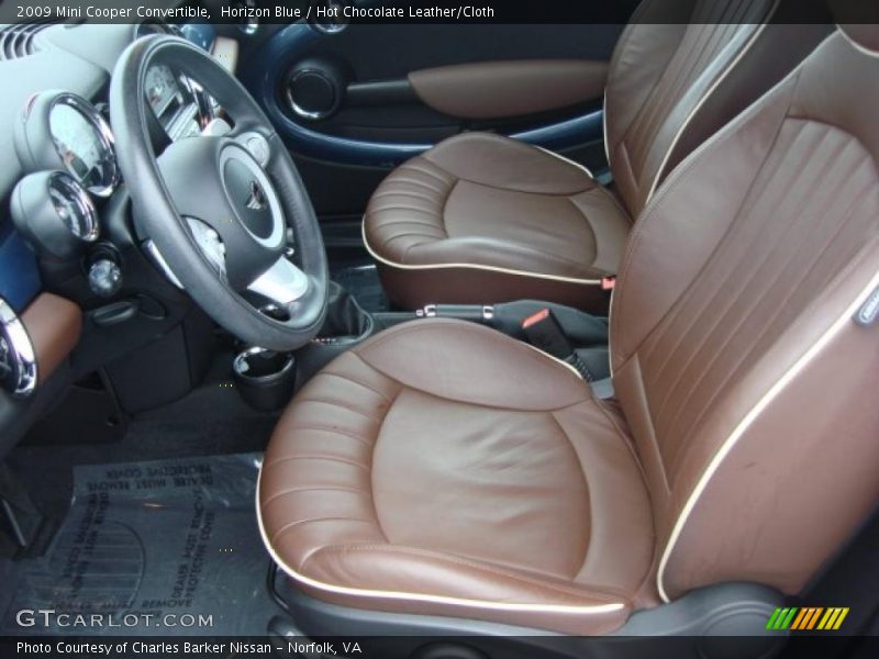  2009 Cooper Convertible Hot Chocolate Leather/Cloth Interior