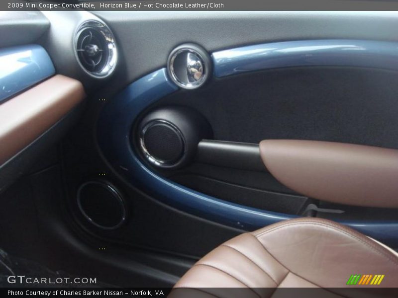 Horizon Blue / Hot Chocolate Leather/Cloth 2009 Mini Cooper Convertible