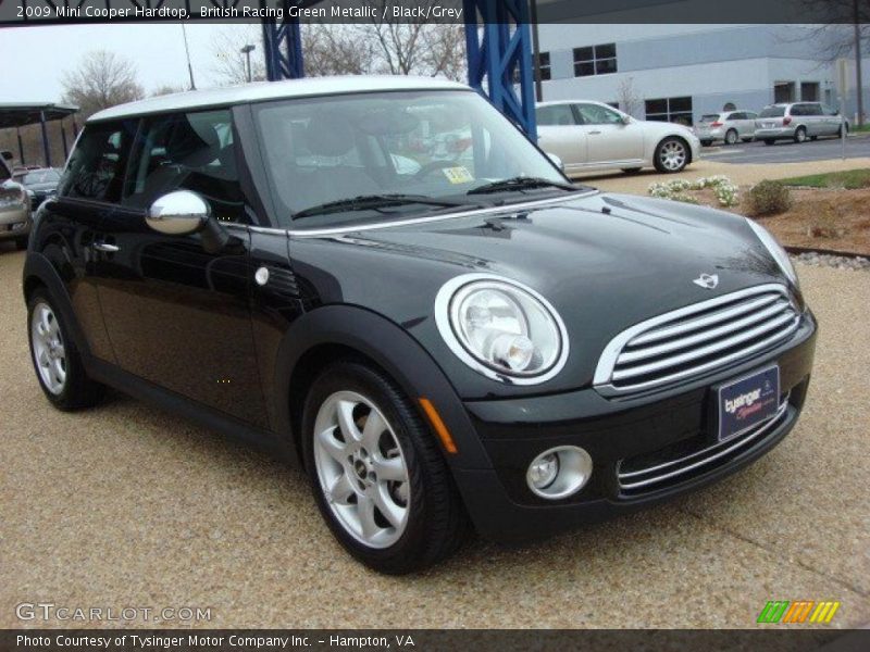 British Racing Green Metallic / Black/Grey 2009 Mini Cooper Hardtop