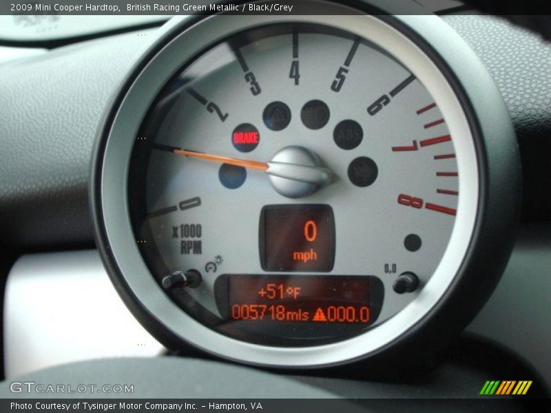 British Racing Green Metallic / Black/Grey 2009 Mini Cooper Hardtop