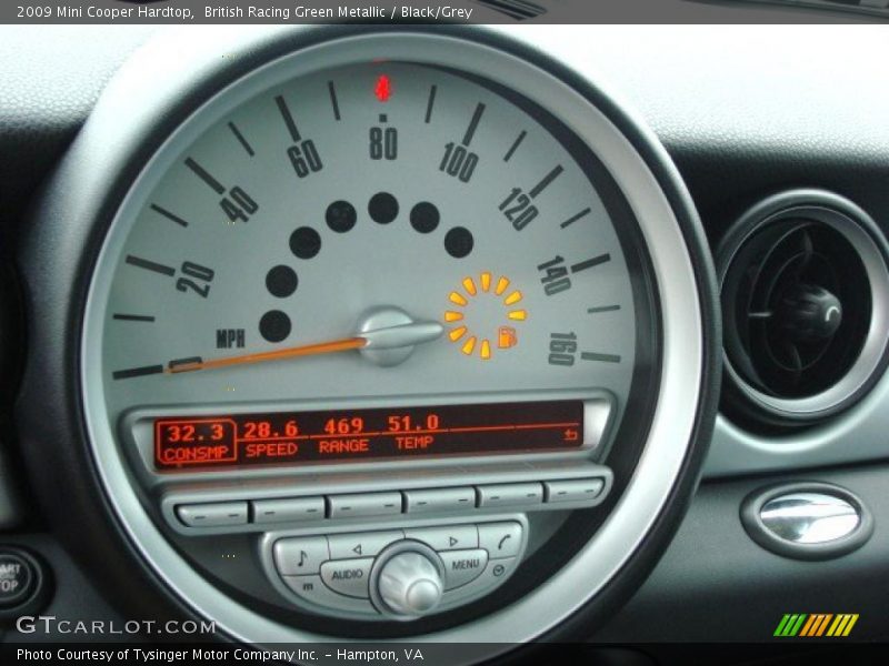 British Racing Green Metallic / Black/Grey 2009 Mini Cooper Hardtop