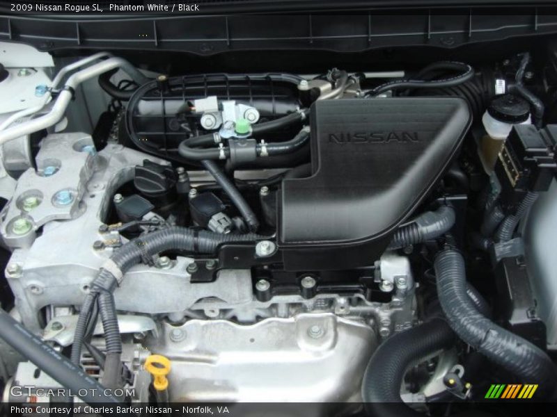 Phantom White / Black 2009 Nissan Rogue SL