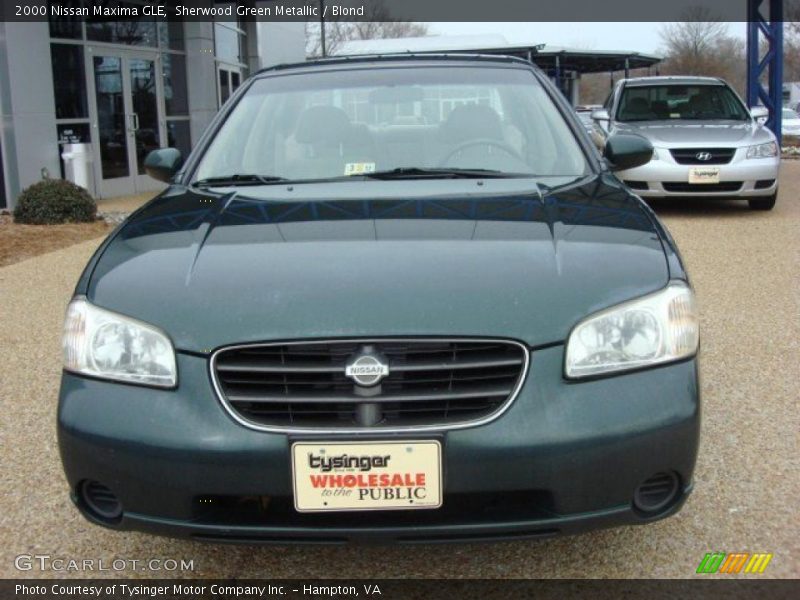Sherwood Green Metallic / Blond 2000 Nissan Maxima GLE