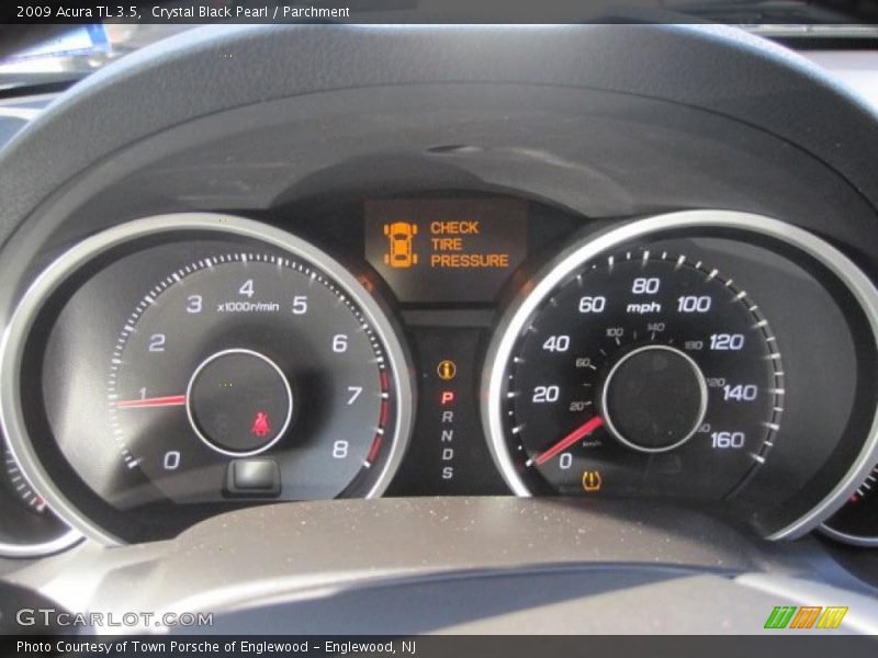 Crystal Black Pearl / Parchment 2009 Acura TL 3.5