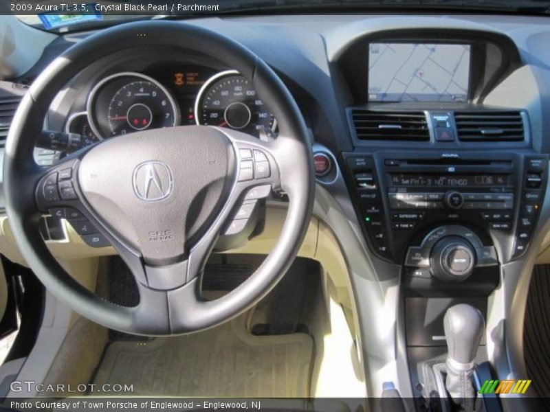 Crystal Black Pearl / Parchment 2009 Acura TL 3.5