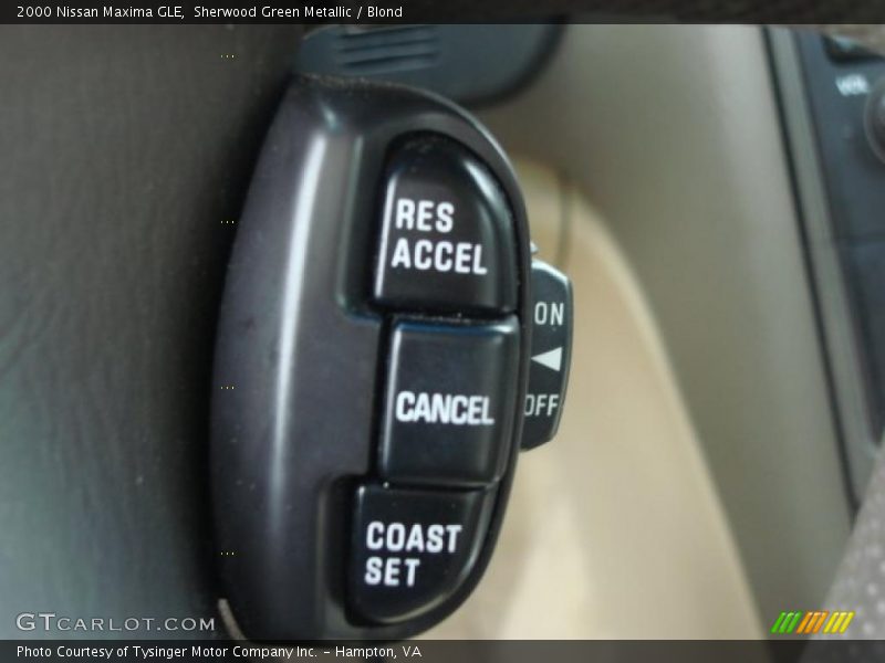 Sherwood Green Metallic / Blond 2000 Nissan Maxima GLE