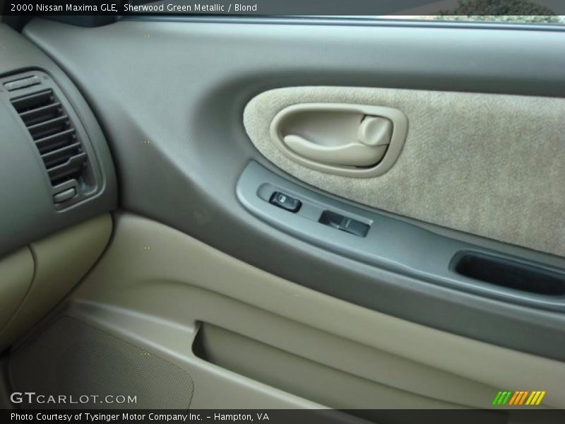 Sherwood Green Metallic / Blond 2000 Nissan Maxima GLE