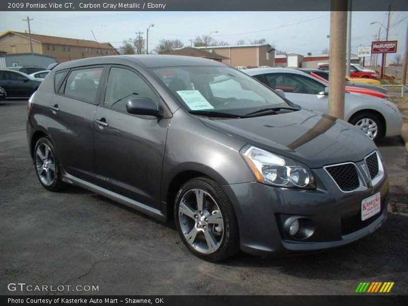 Carbon Gray Metallic / Ebony 2009 Pontiac Vibe GT