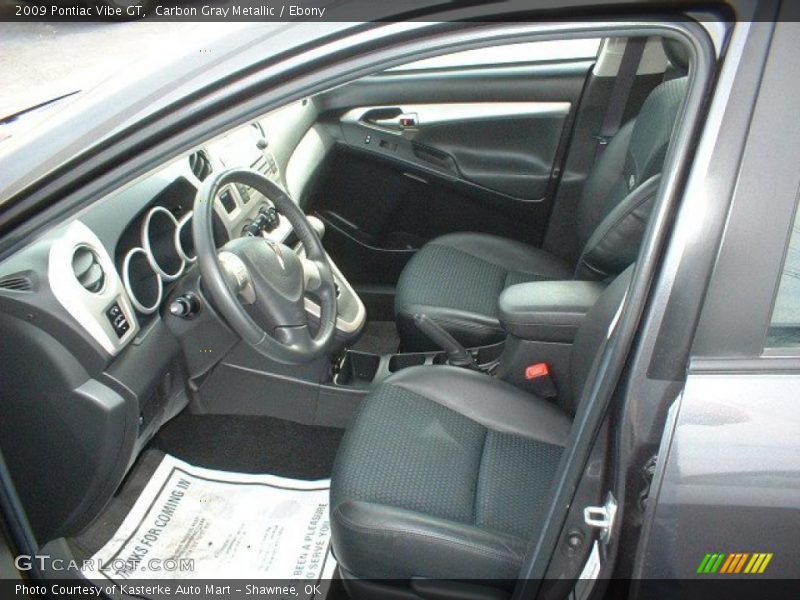 Carbon Gray Metallic / Ebony 2009 Pontiac Vibe GT