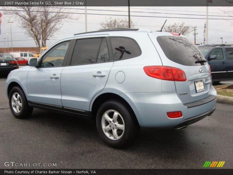 Silver Blue / Gray 2007 Hyundai Santa Fe GLS