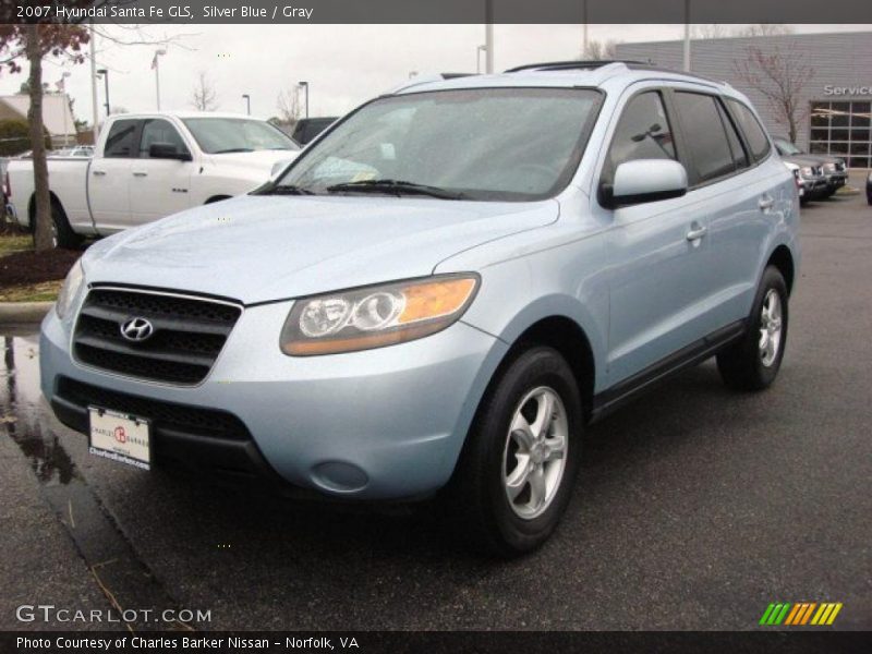 Silver Blue / Gray 2007 Hyundai Santa Fe GLS